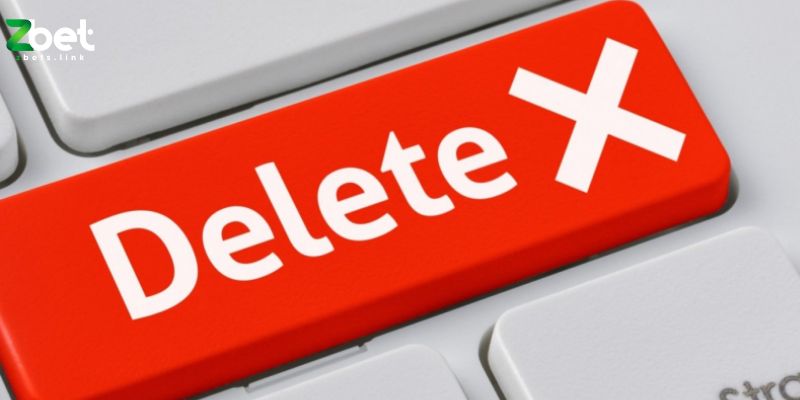 Cách xoá tài khoản zbet qua hotline