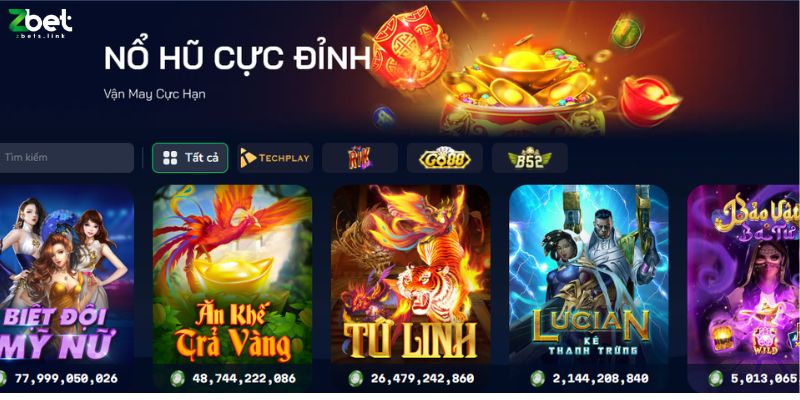 Điểm ấn tượng của nổ hũ zbet